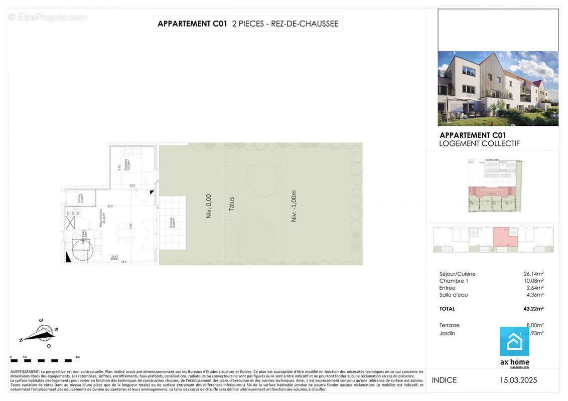 MITTELSCHAEFFOLSHEIM KOCHHERSBERG TRUCTERSHEIM ATTIQUE NEUF NATURE ATTIQUE REZ DE JARDIN - Appartement à MITTELSCHAEFFOLSHEIM