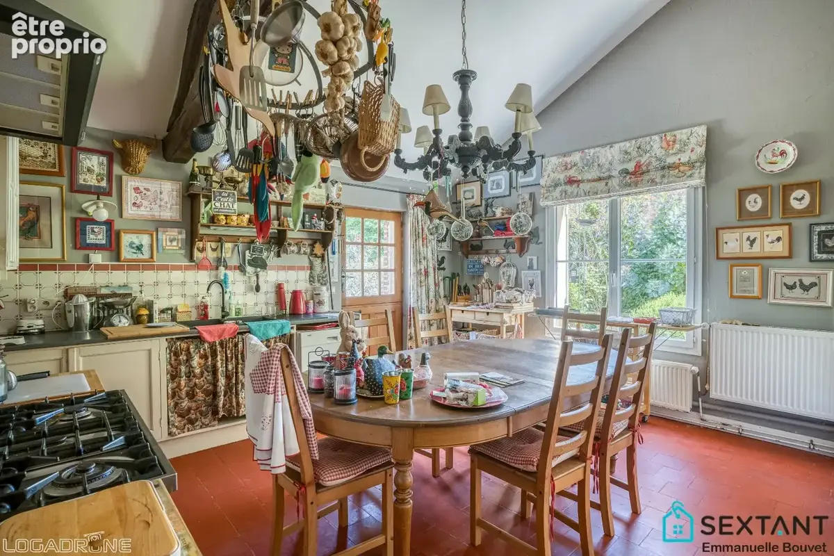 Grande longère du 19ème rénovée, 320 m², gîte et chambres d'hôtes, terrain de 1,5 ha, 5 min des commodités - photo 9