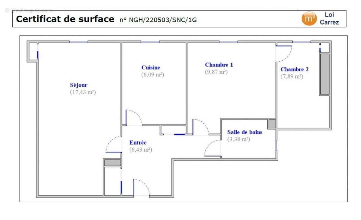 Appartement à PARIS-17E