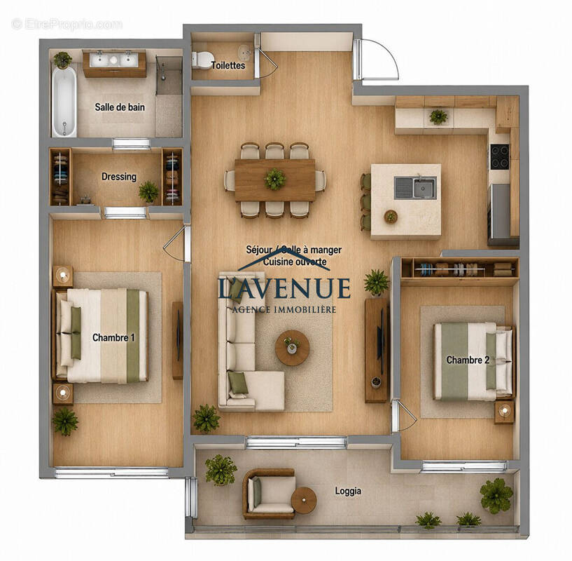 Appartement à PARIS-15E
