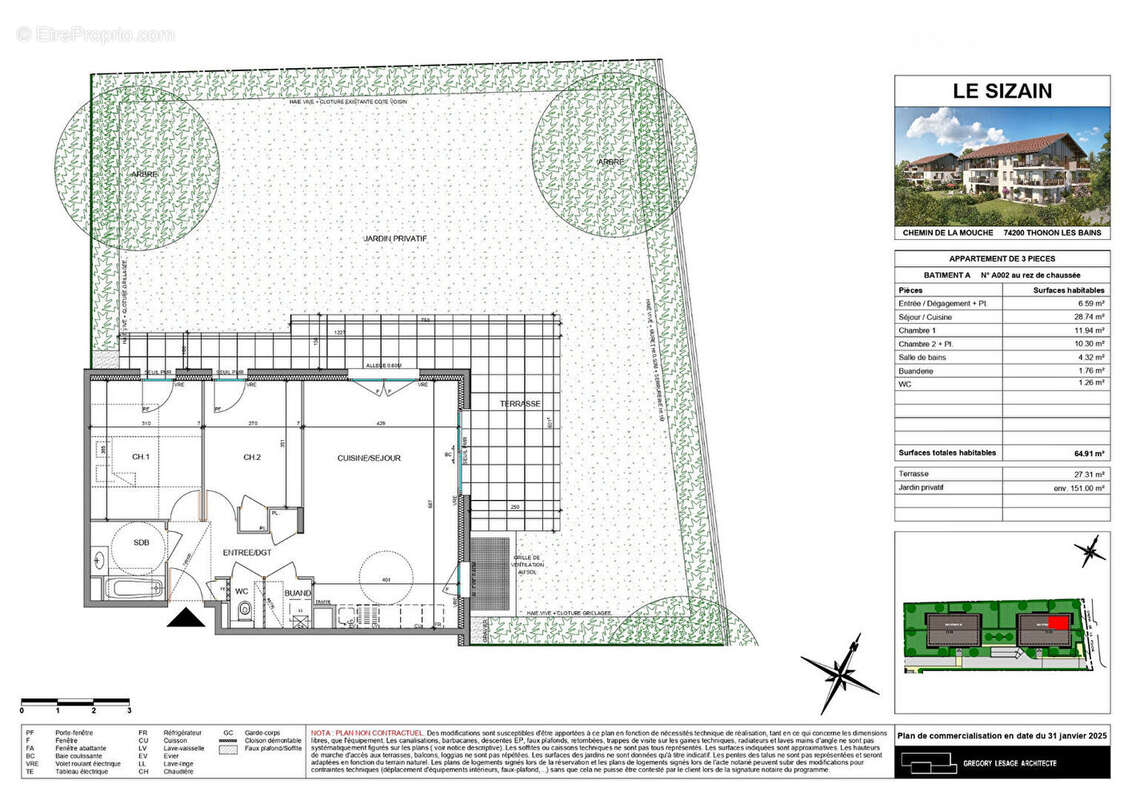 Appartement à THONON-LES-BAINS