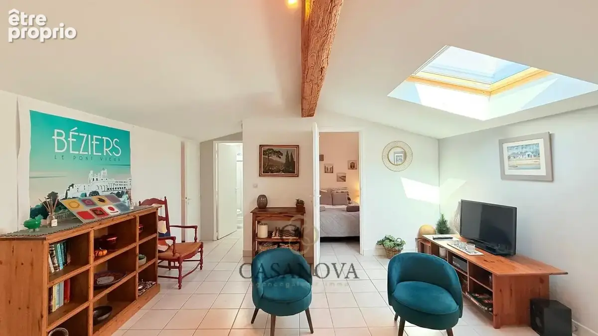 Appartement rénové avec terrasse dans l'Hôtel Particulier Guibal à Béziers - photo 7