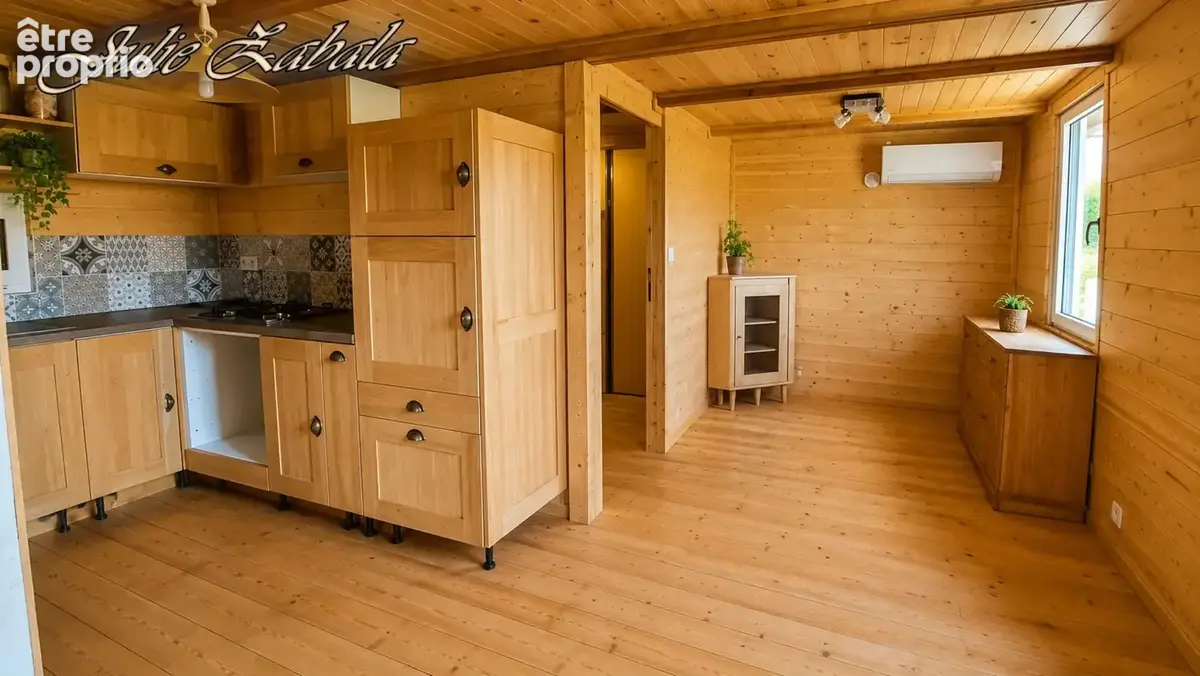 Bungalow en bois avec terrain privatif, terrasse et cave – PRL - photo 3