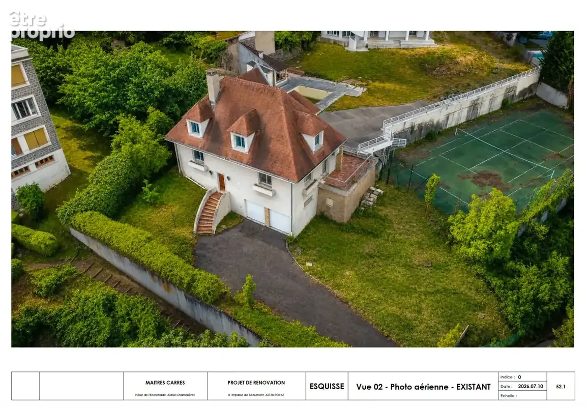 ROYAT - Grande maison familiale à rénover avec vue panoramique, terrain rare, piscine - photo 25