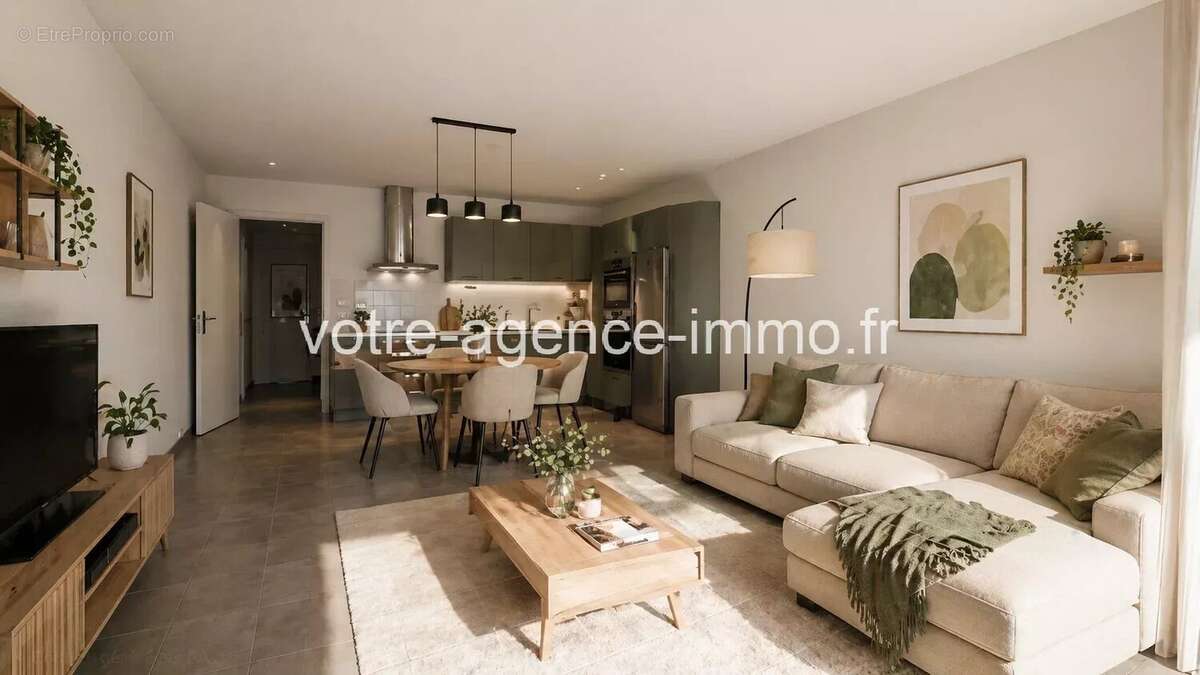 Nice-Meridia-3 Pieces-terrasse-parking en sous sol - photo 3