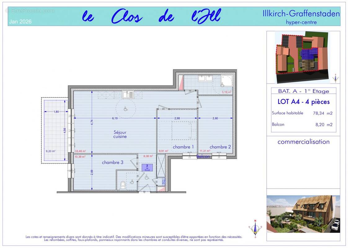 Appartement à ILLKIRCH-GRAFFENSTADEN