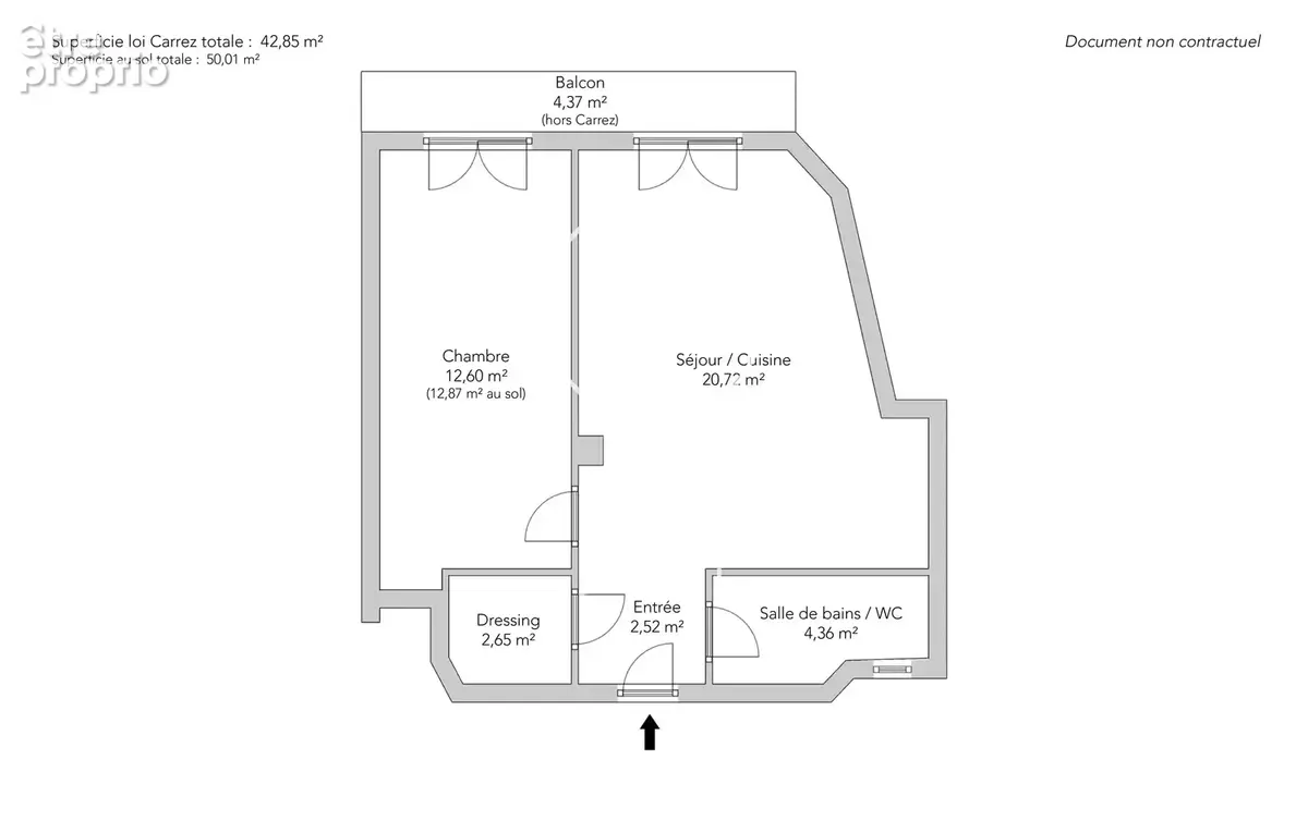 Paris 18e - MONTMARTRE / HAUT LEPIC - 2 pièces - 42,85m² Carrez - Balcon 4,37m² - Vues dégagées - photo 20