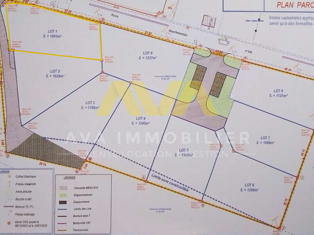 Terrain à ARAUJUZON