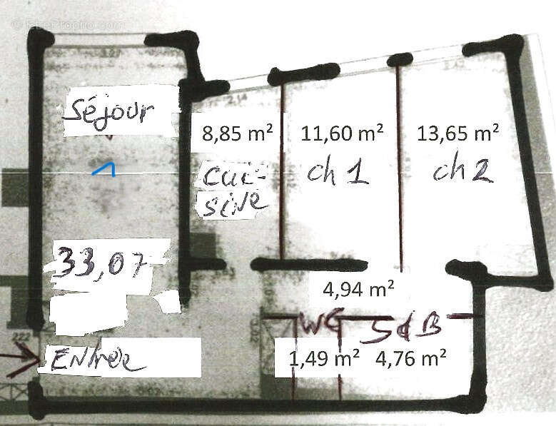 Appartement à PARIS-3E