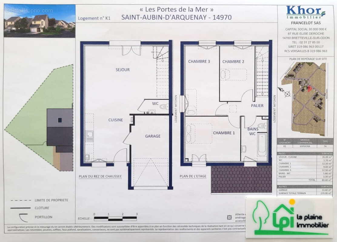 CAEN NORD,  à 5 mns de la mer, maison de 4 pièces principales avec garage sur un terrain de  270m² - photo 2