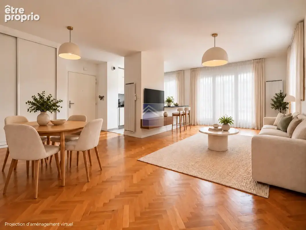 Coeur de ville - 4 pièces de 70 m2 - deux balcons, cave et parking ! - photo 1