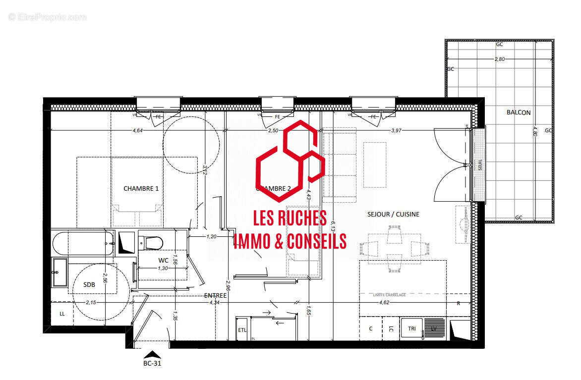 Appartement à LIEUSAINT