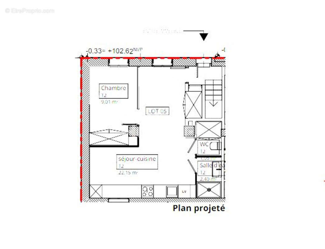 Appartement à PARIS-19E