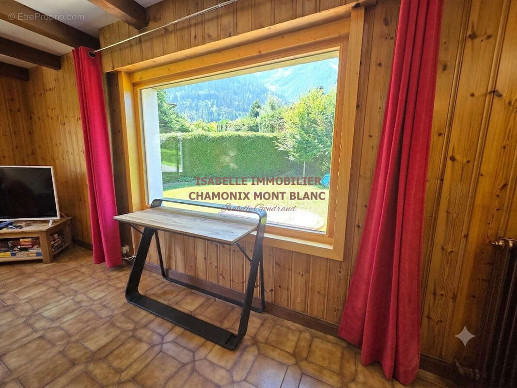 Vue jardin / Chalet Les Houches - Maison à CHAMONIX-MONT-BLANC