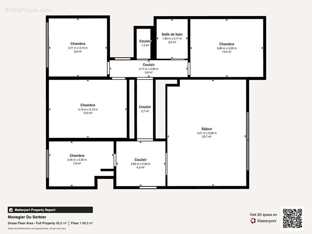 Appartement Louveciennes 4 pièces 89.42 m2 - photo 10