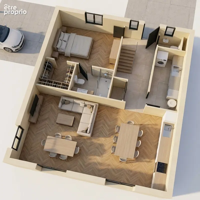 Maison de ville 118m2 avec jardin 220m2 + terrasse 30m2 - photo 9