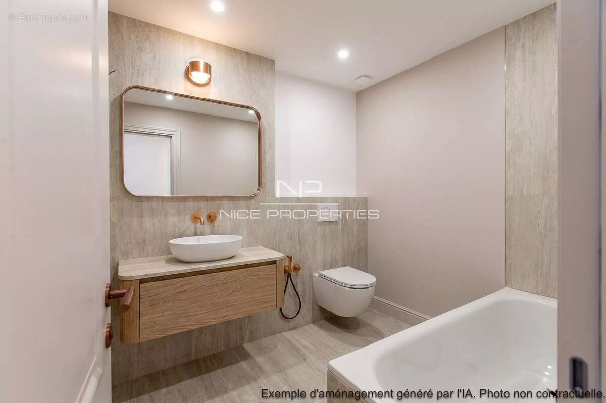 CAP D'AIL : Appartement 3 pièces avec terrasses, à rénover, dans résidence avec piscine et gardien - photo 14