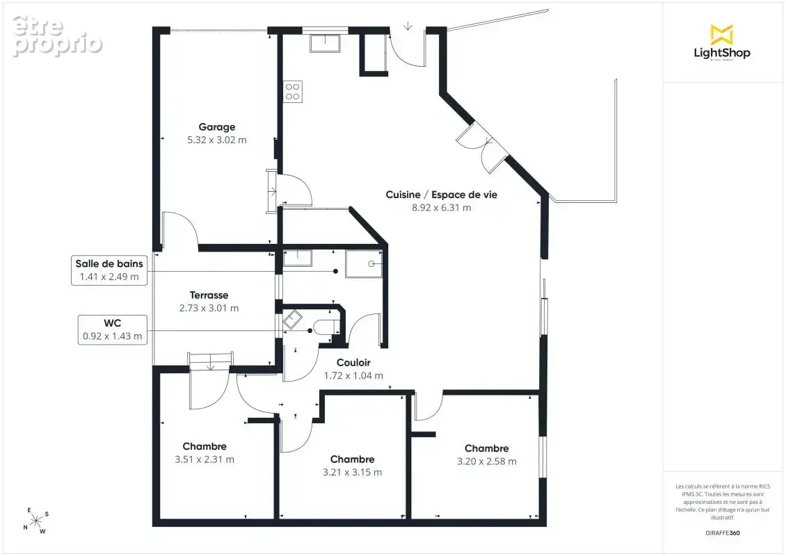 Maison récente de plain-pied - 3 chambres, garage et jardin - Village Aufrère à Rezé - photo 14