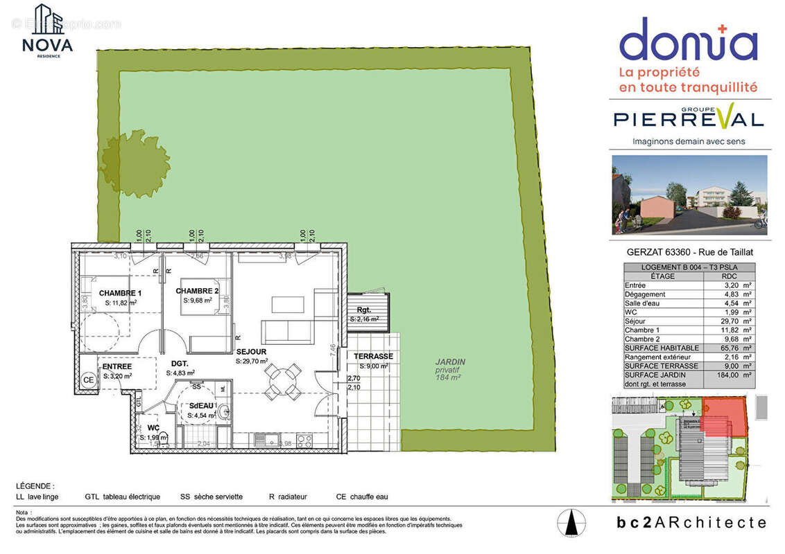 Appartement à GERZAT