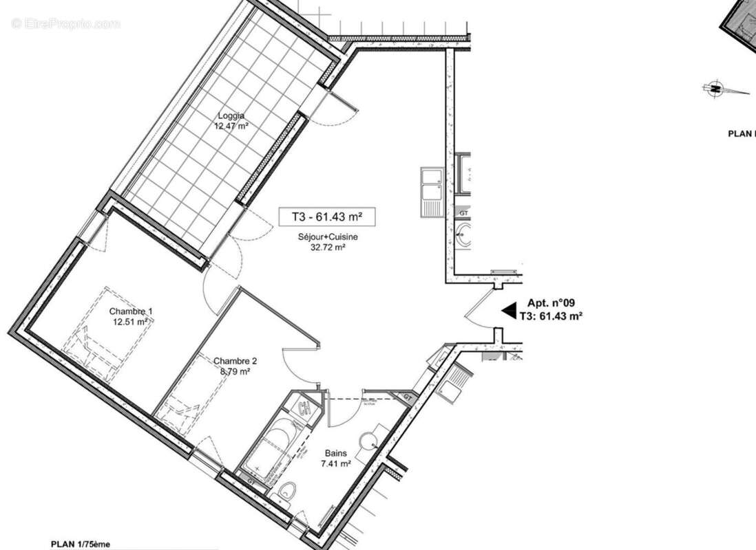 Appartement à RILLIEUX-LA-PAPE