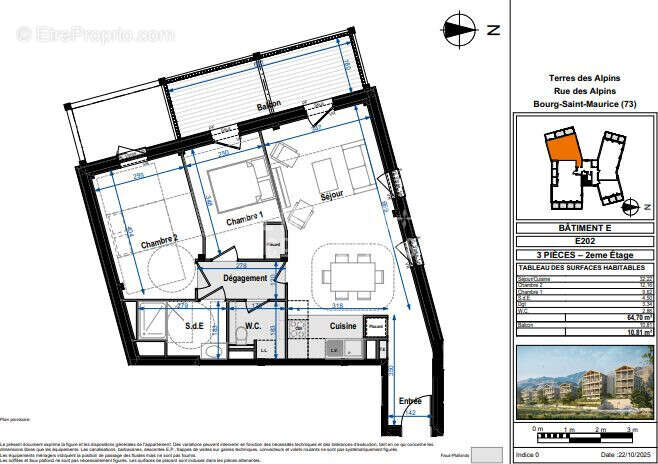 Appartement à BOURG-SAINT-MAURICE
