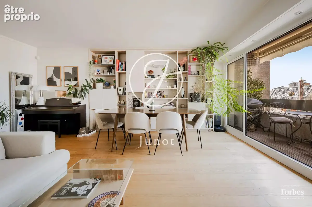 Paris 16e - PARENT DE ROSAN - Appartement  - 3 pièces - 85,04m² Carrez - 2 chambres - Dernier étage - Balcon 11,25 m² - Vue déga - photo 5