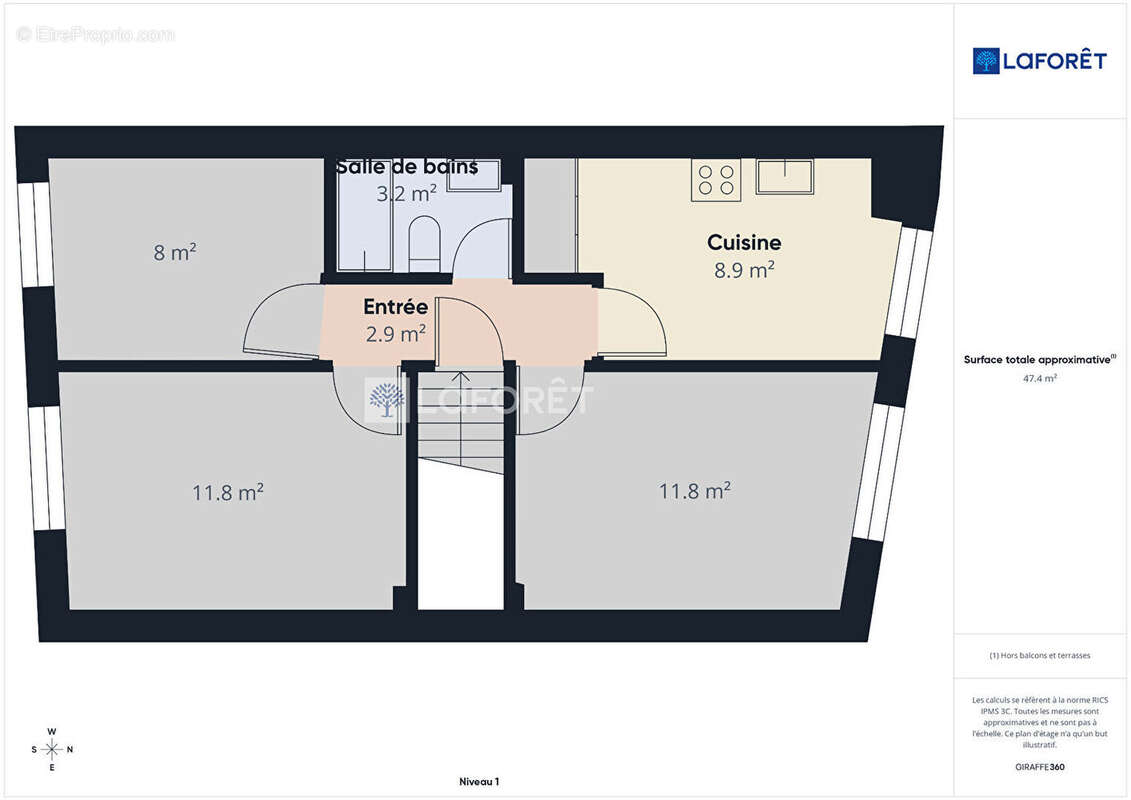 Appartement à QUIMPER