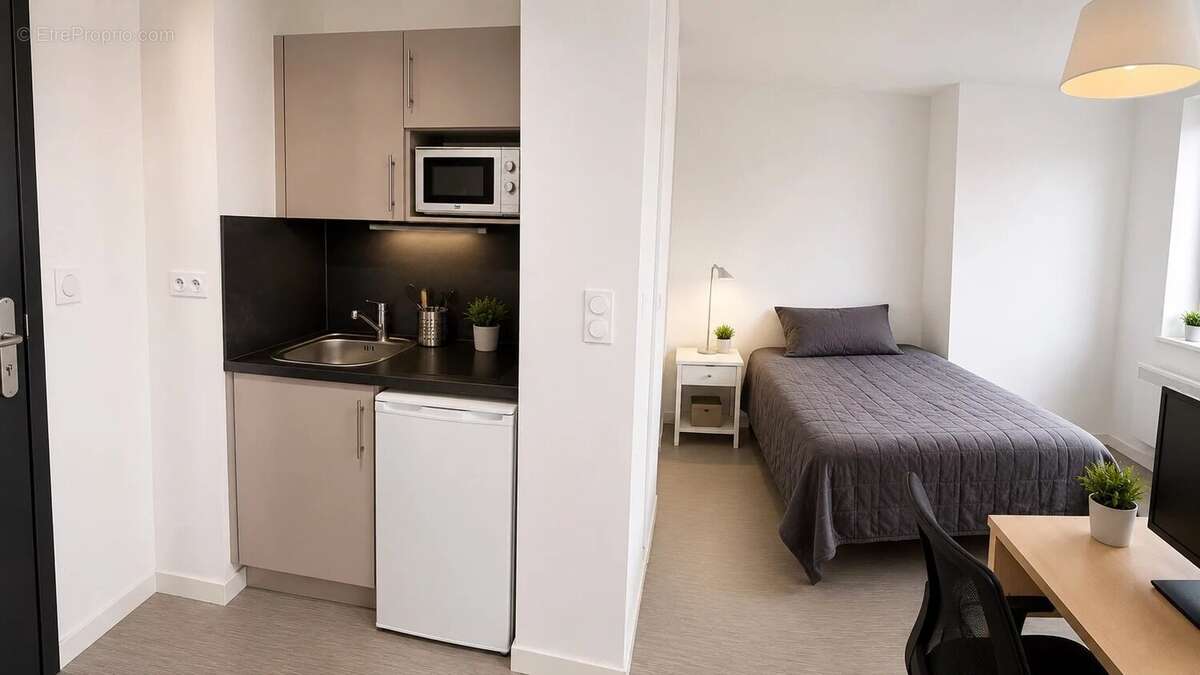 Appartement studio de 22.60m2 pour etudiant ou jeune actif - photo 2