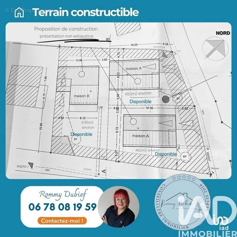 Terrain 450 m² à Saint-Alban-D'ay  - photo 4