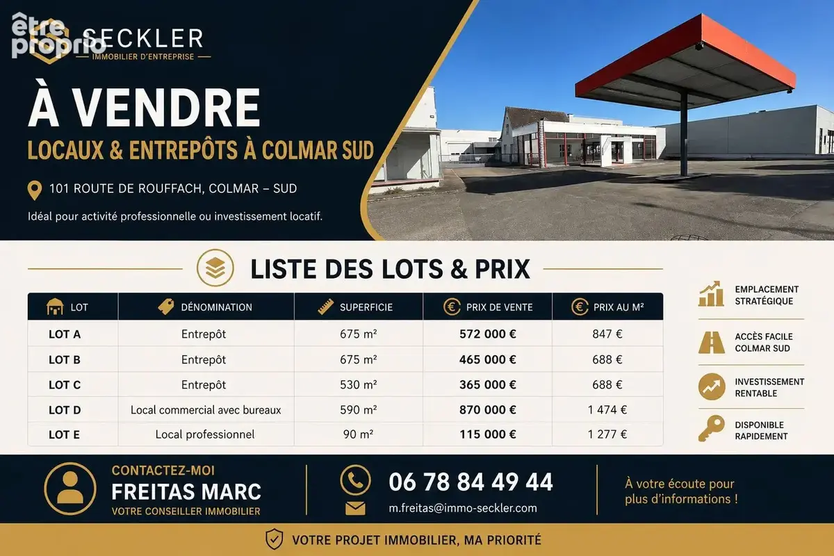 VENDRE   Local commercial de 530 m2 avec possibilité d’extension jusqu’à 2 500 m2   Emplacement no1 - photo 3