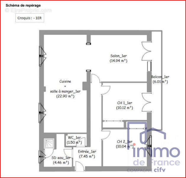 Appartement 71 m² à Le Puy-En-Velay  - photo 4