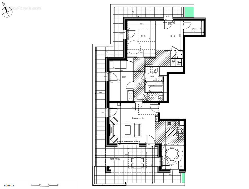 Appartement à VILLE-LA-GRAND