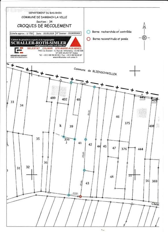 Terrain à BLIENSCHWILLER