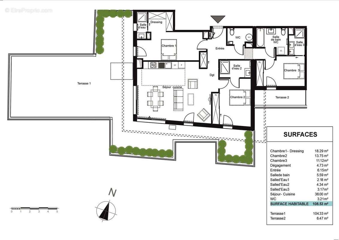 Appartement à PESSAC