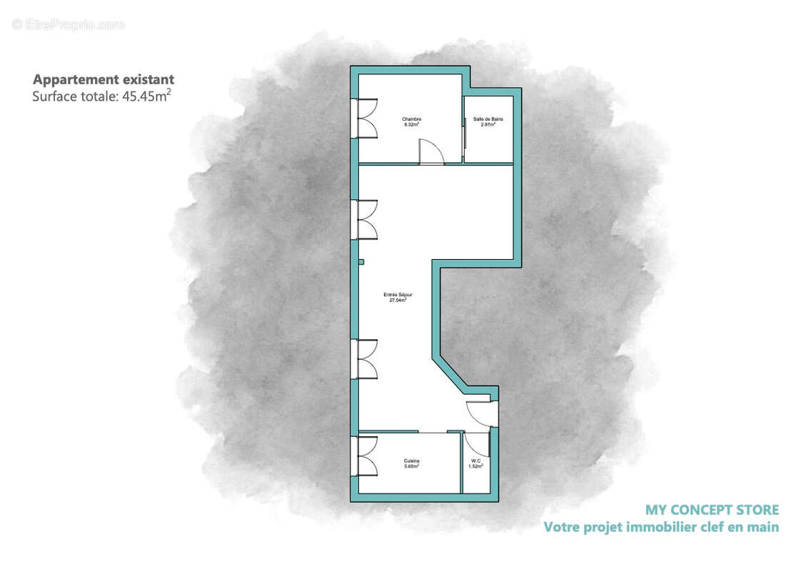 Appartement à PARIS-19E