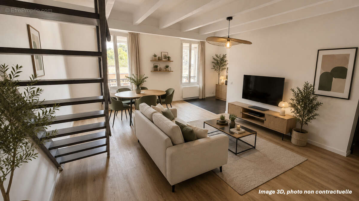 Duplex T2 de 42 m2   Dernier étage   Charme de l'ancien   Fort potentiel - photo 5