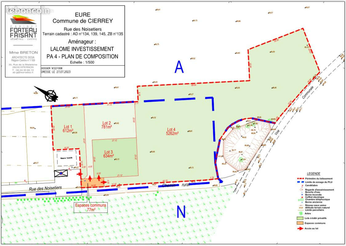 Terrain à PACY-SUR-EURE