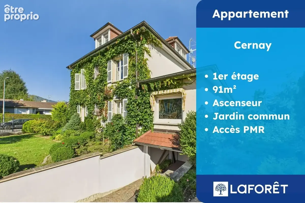 Appartement de 91 m² avec jardin, cave - photo 1