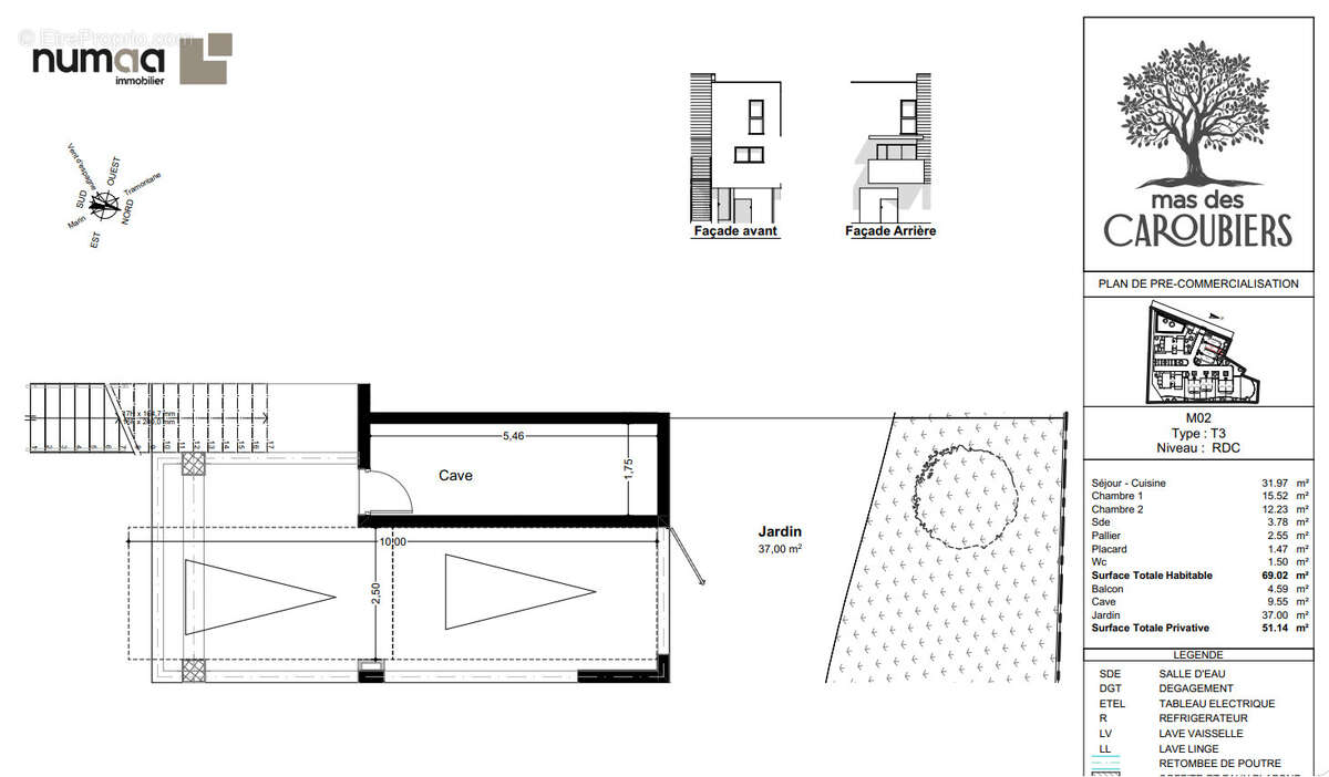 Perpignan centre: maison 3 pieces - parking - photo 2