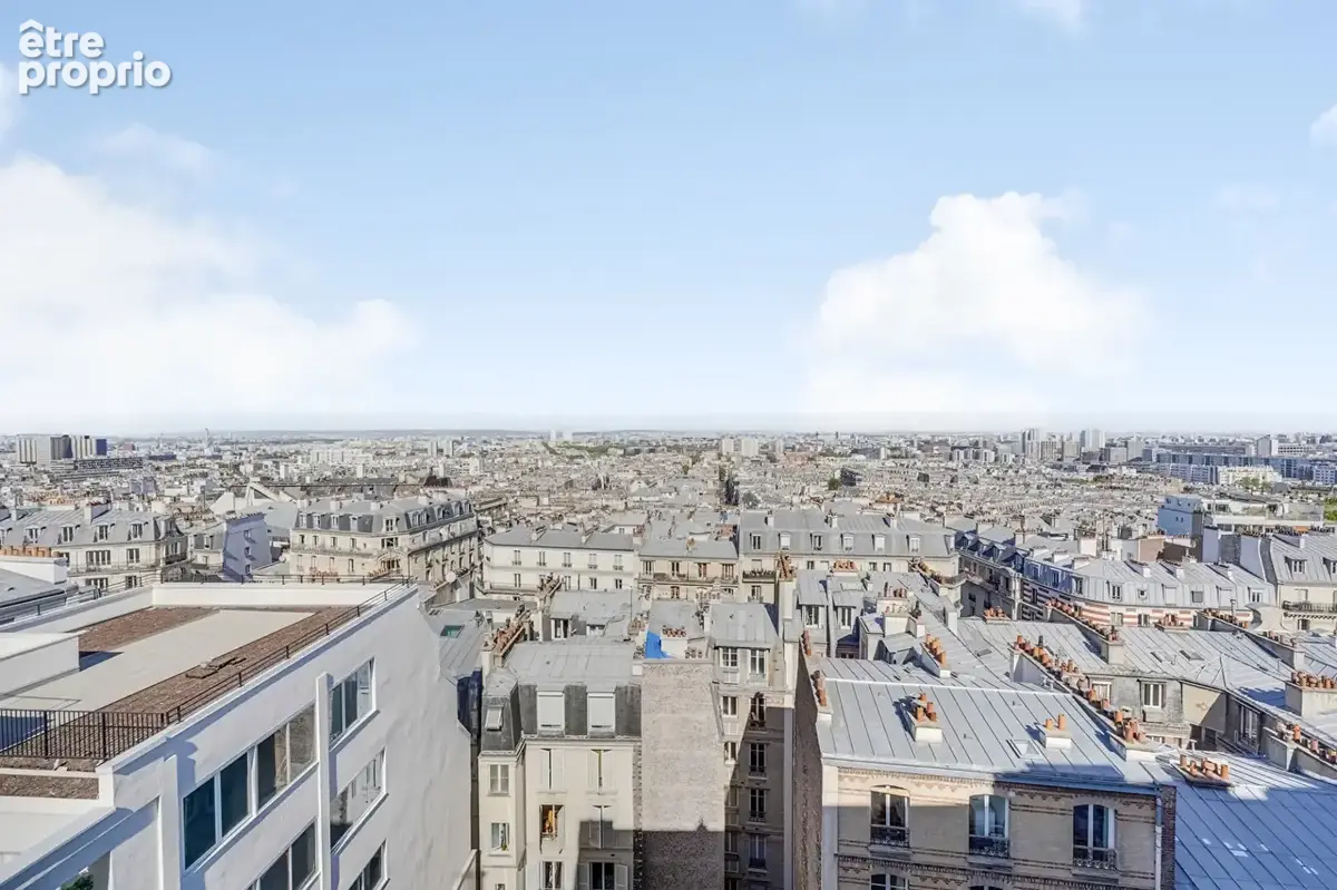 Rue lamarck, dernier etage vue degagee - photo 4