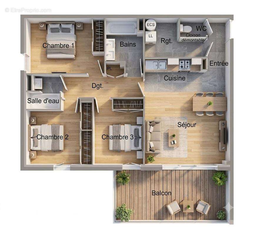 Appartement à VALRAS-PLAGE