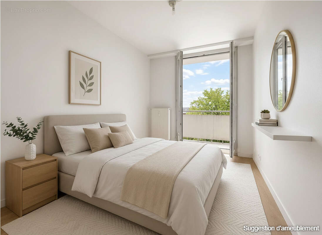 T3 de 74 m²  au dernier étage avec double balcons à Trélazé - photo 14