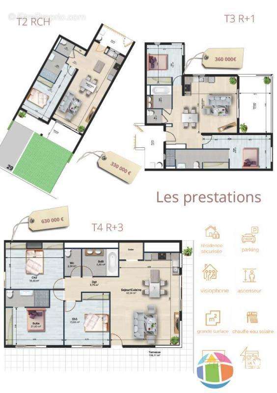 Appartement à LES TROIS-BASSINS