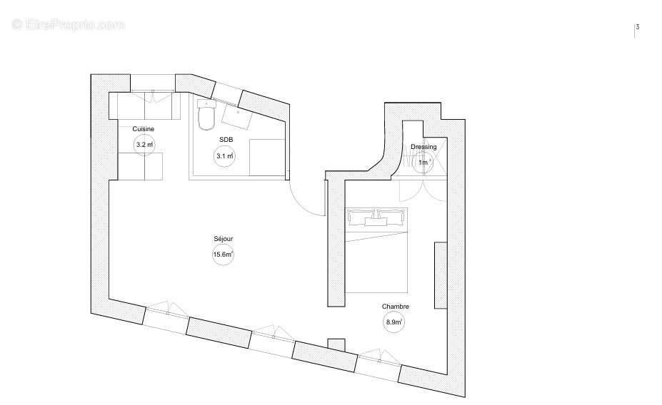 Appartement à PARIS-18E