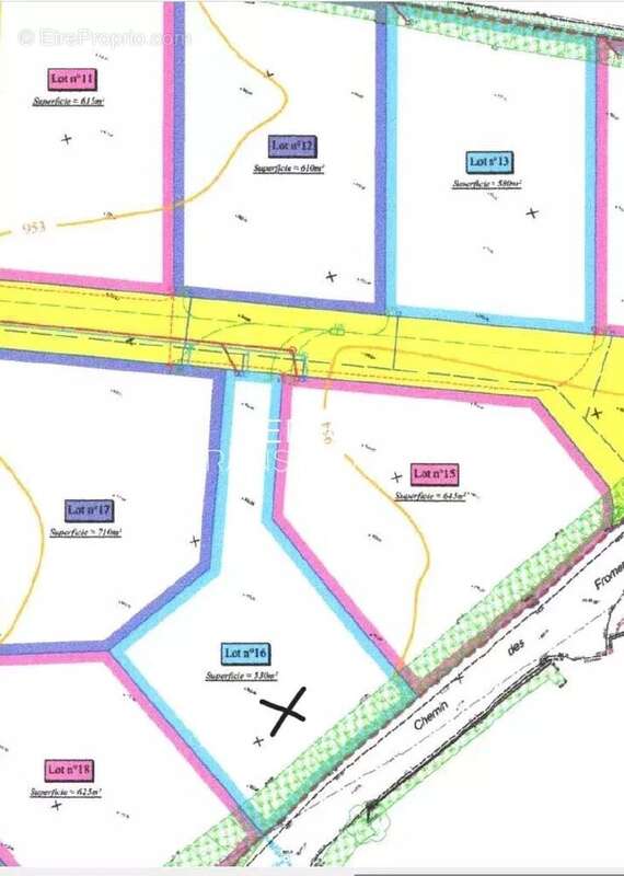 Terrain constructible 530 m² – Lotissement Les Molliès – Saint-Théoffrey – Lot 16 - photo 3