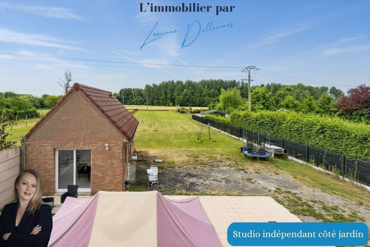 Pavillon individuel semi plain-pied 130 m2, 4 chambres avec garage et son studio indépendant de 30m2 - Thun Saint Amand (59) de  - photo 6