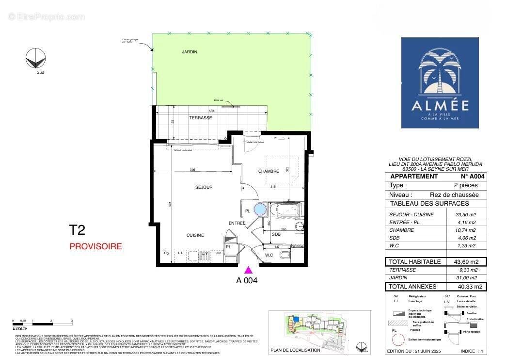 T2 Rez-de-jardin - programme neuf - photo 2