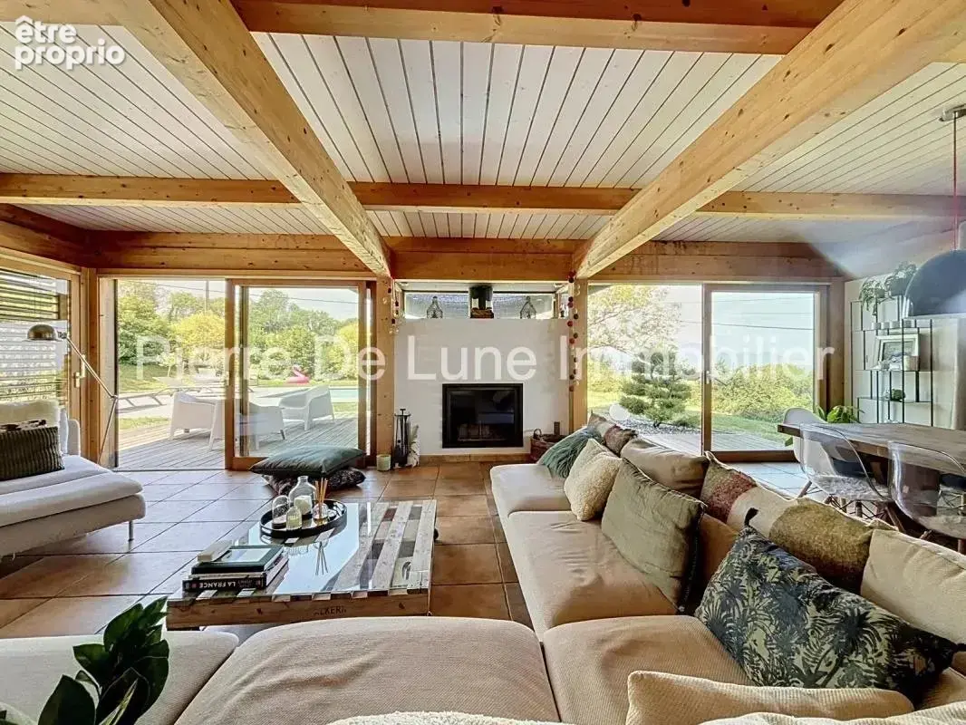 Trévignin – Maison d'exception en ossature bois avec vue dominante, piscine et panorama sur les montagnes - photo 2