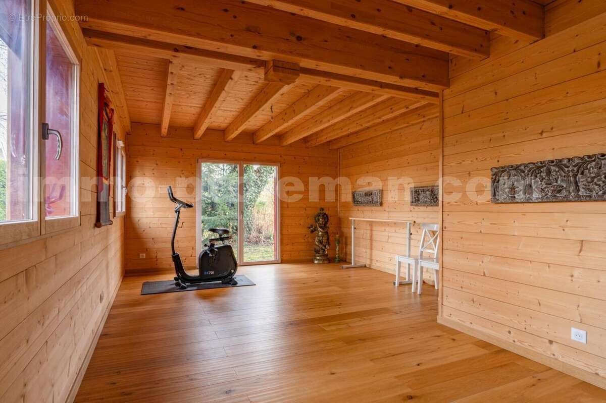 Maison_Chalet_Neuvecelle_Evian_Thonon_les_bains_proche_frontière_Suisse_Genève_villa_volume_commodité_architecte_Villa_lac_vue_leman_montagne_calme_lumineuse_véranda_ - Maison à NEUVECELLE