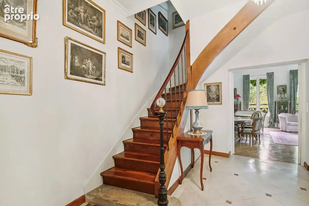 Bas de chatou - propriété de charme de 1888 - terrain paysager plein sud de 919 m² - deux habitations - photo 9